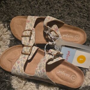 Cat & Jack Floral Buckle Sandals - Multicolor